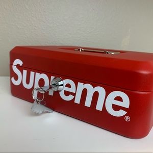 Supreme lock box red